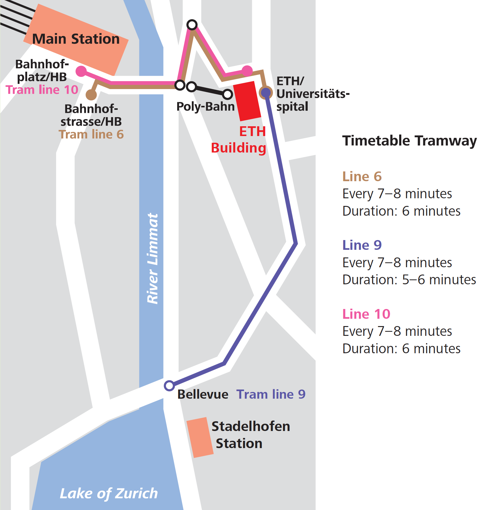 Tramway timetable